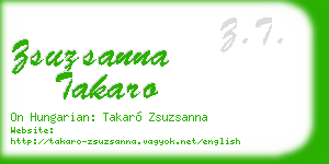 zsuzsanna takaro business card