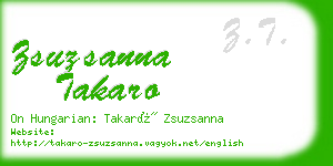 zsuzsanna takaro business card